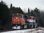 CN 2303 leads L412 - Jordan Spreader for snow clearing